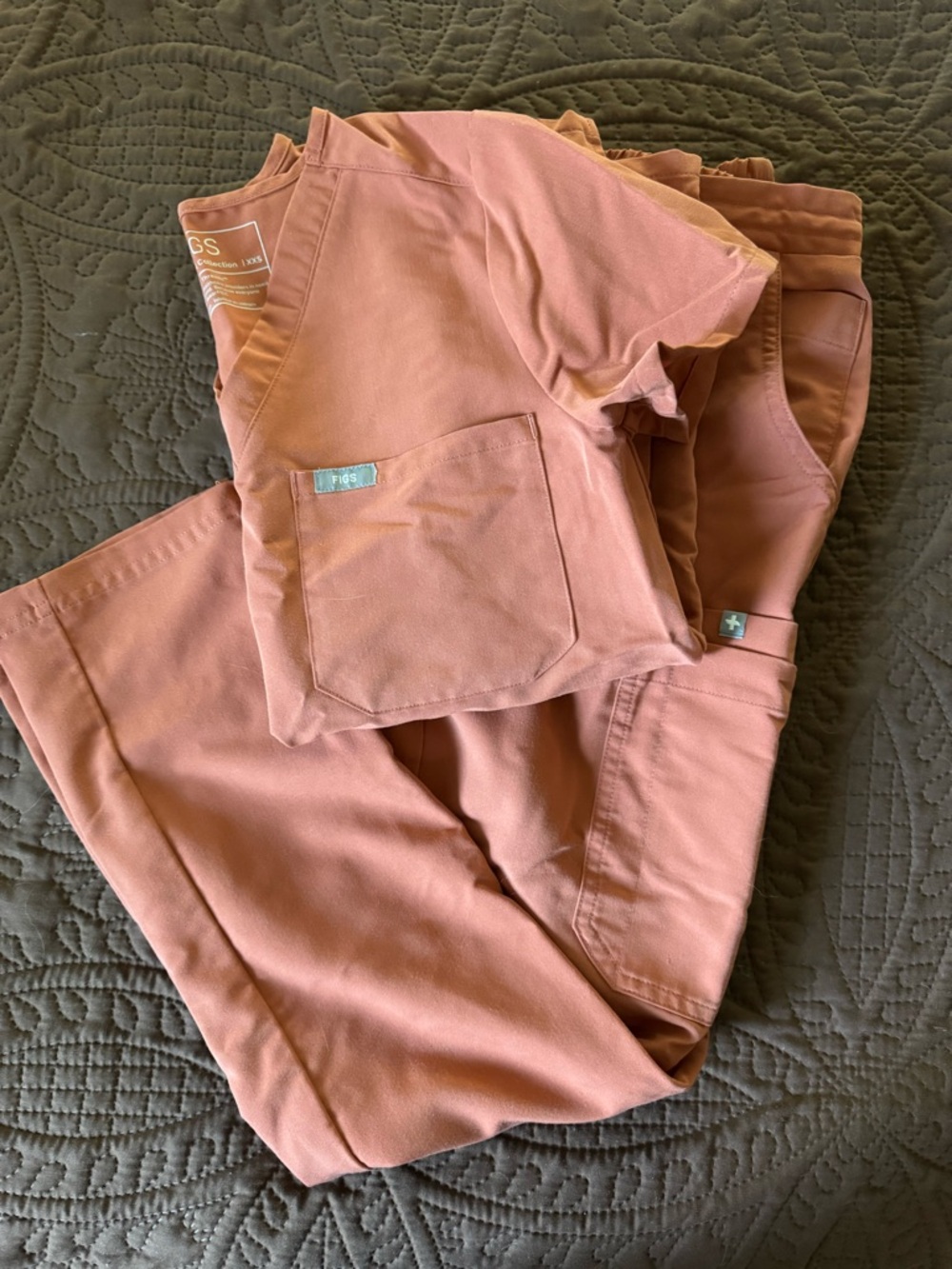 Burnt orange Scrub Pants